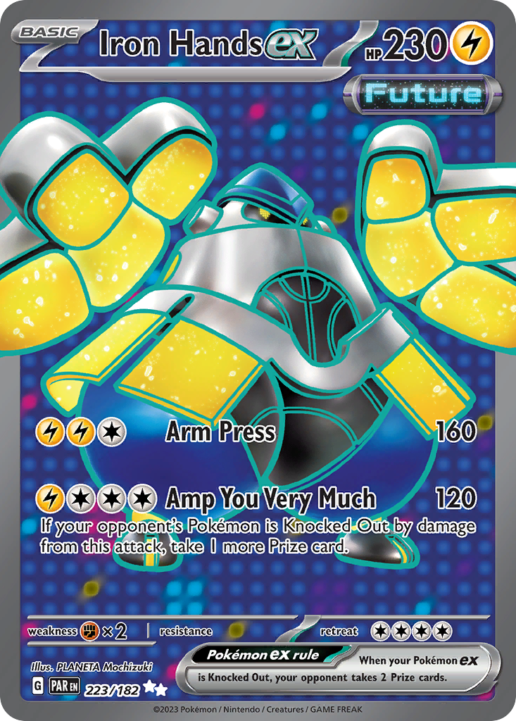 Iron Hands ex 223/182 — English Pokémon Paradox Rift (2023)