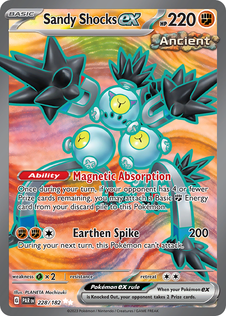 Sandy Shocks ex 228/182 — English Pokémon Paradox Rift (2023)