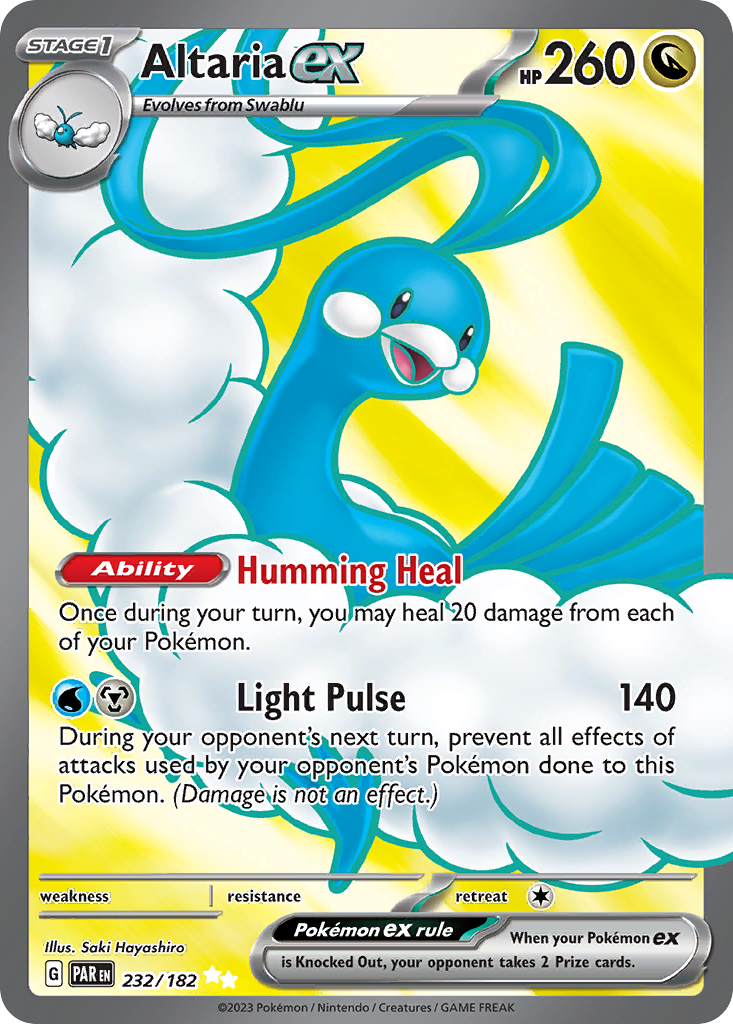 Altaria ex 232/182 — English Pokémon Paradox Rift (2023)