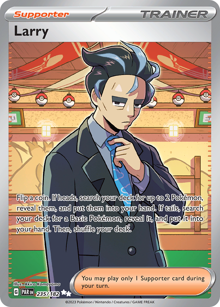 Larry 235/182 — English Pokémon Paradox Rift (2023)