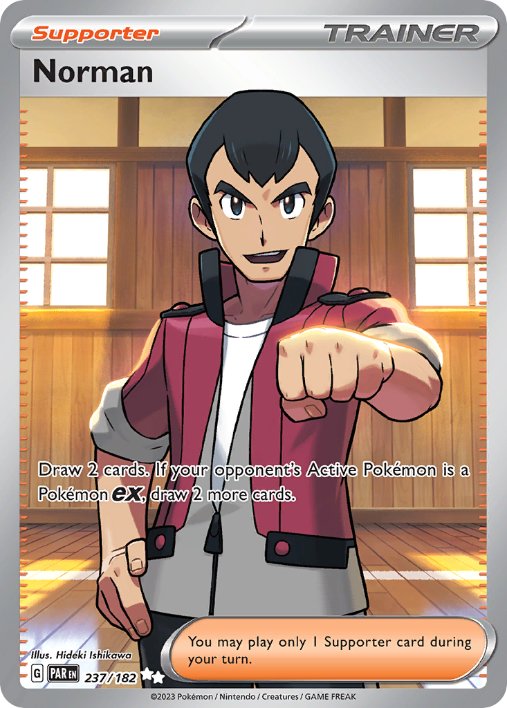 Norman 237/182 — English Pokémon Paradox Rift (2023)