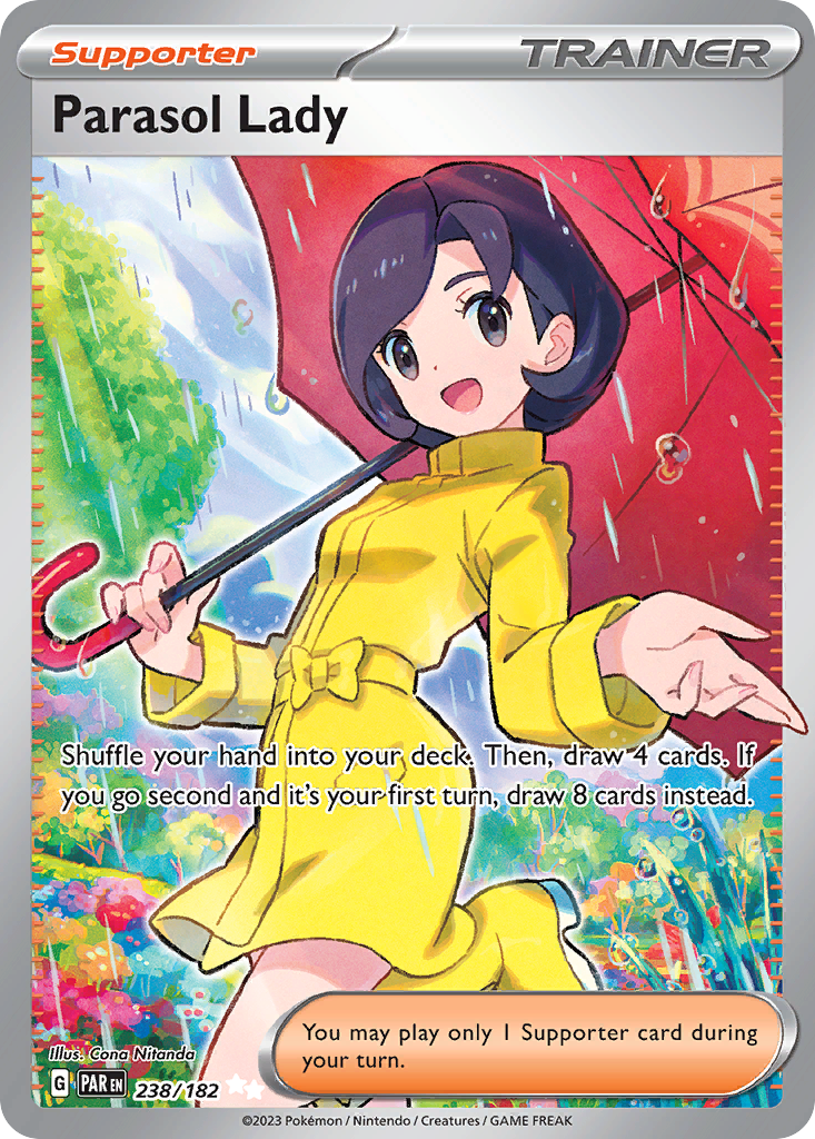 Parasol Lady 238/182 — English Pokémon Paradox Rift (2023)