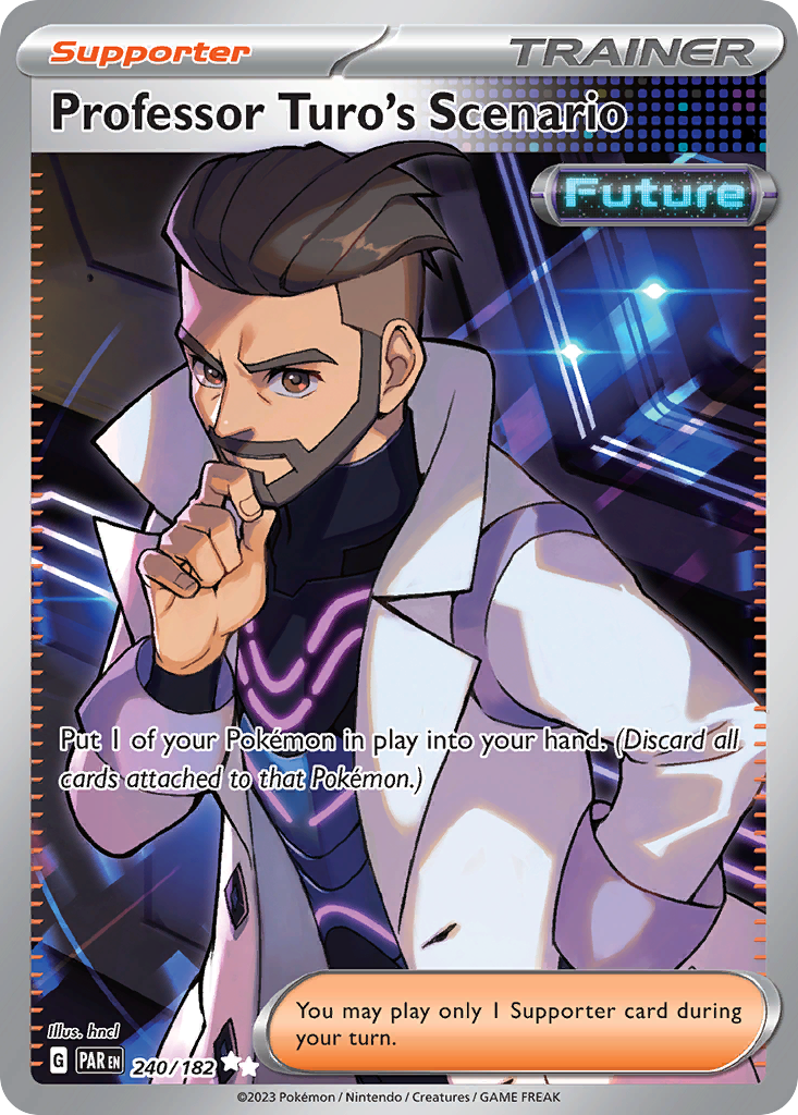 Professor Turo's Scenario 240/182 — English Pokémon Paradox Rift (2023)