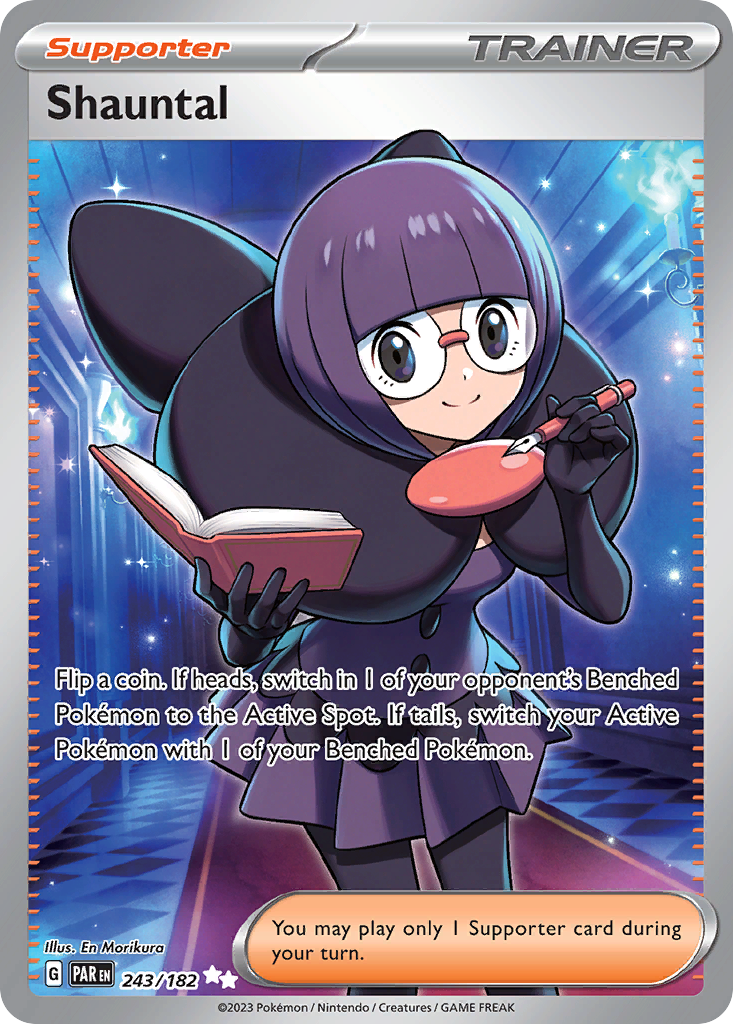 Shauntal 243/182 — English Pokémon Paradox Rift (2023)