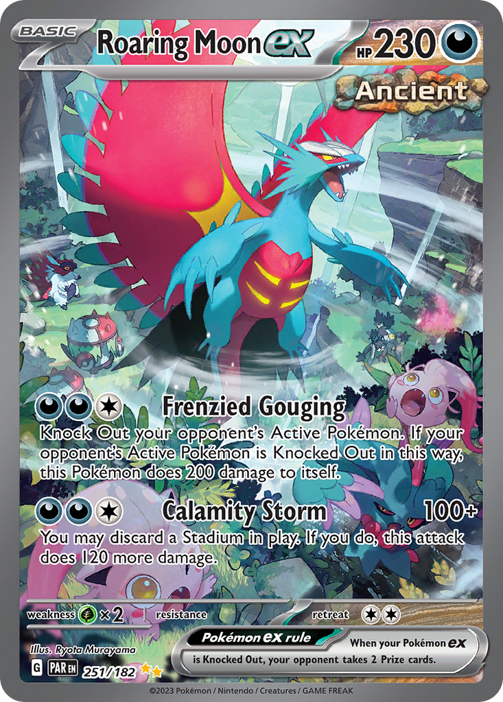Roaring Moon ex 251/182 — English Pokémon Paradox Rift (2023)