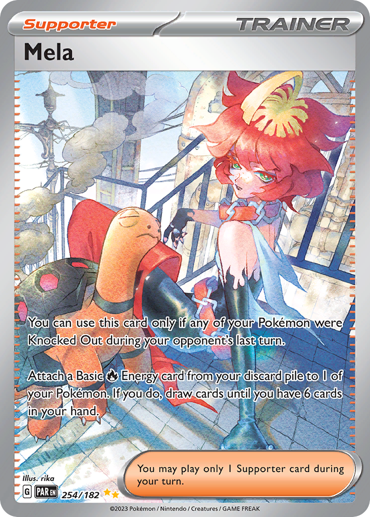 Mela 254/182 — English Pokémon Paradox Rift (2023)