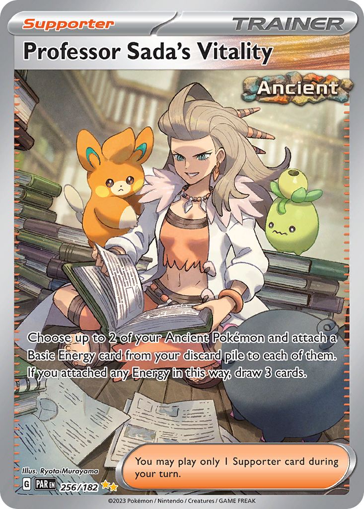 Professor Sada's Vitality 256/182 — English Pokémon Paradox Rift (2023)