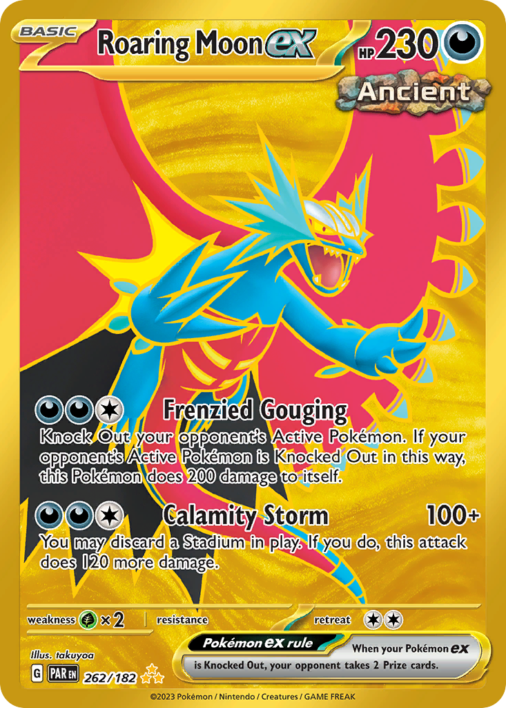 Roaring Moon ex 262/182 — English Pokémon Paradox Rift (2023)