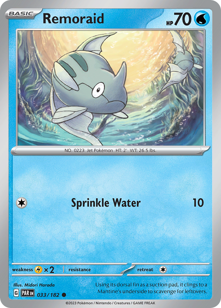 Remoraid 33/182 — English Pokémon Paradox Rift (2023)