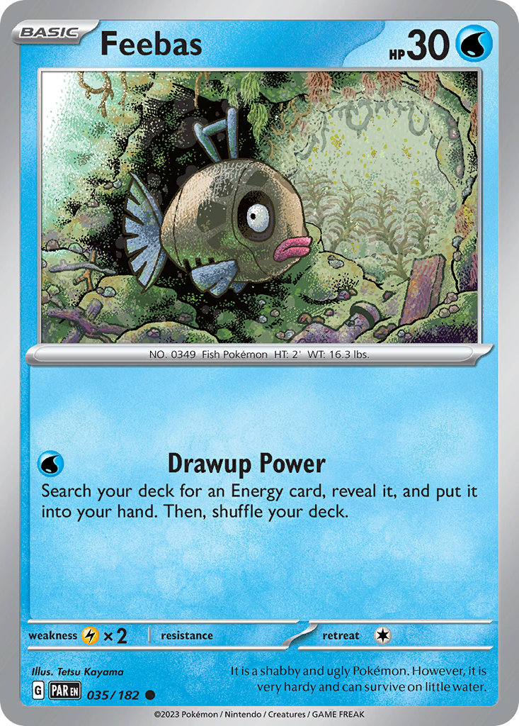 Feebas 35/182 — English Pokémon Paradox Rift (2023)