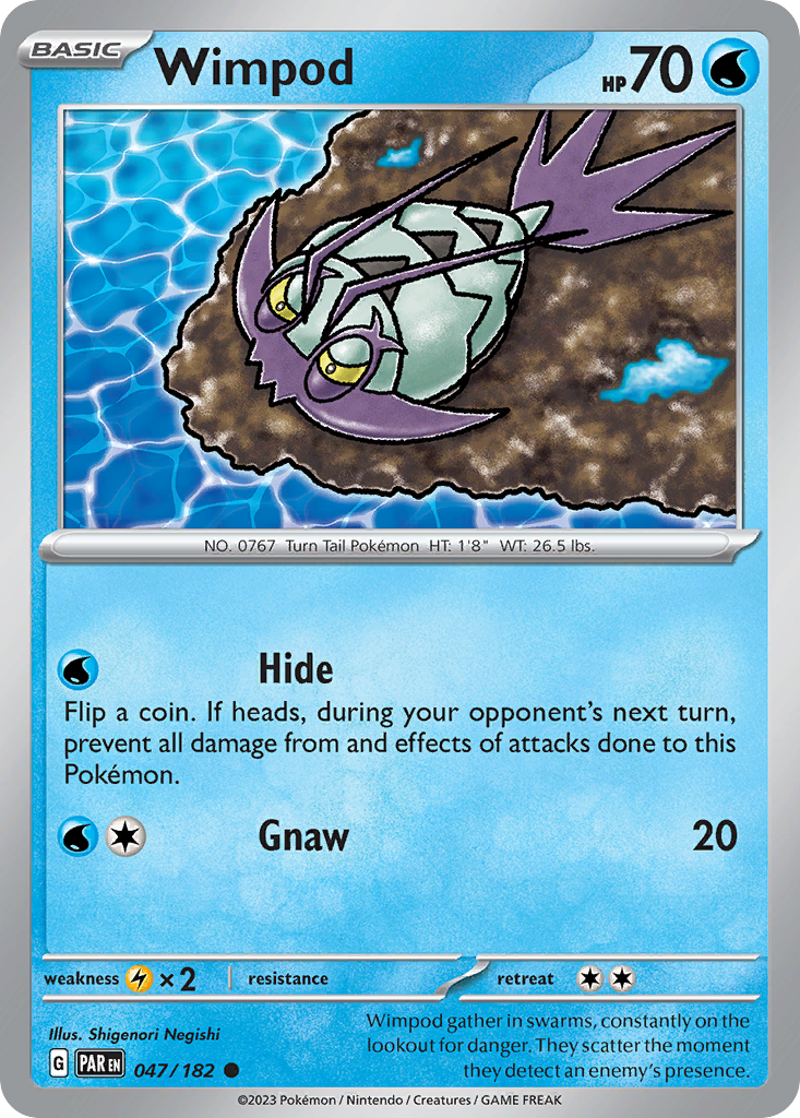 Wimpod 47/182 — English Pokémon Paradox Rift (2023)