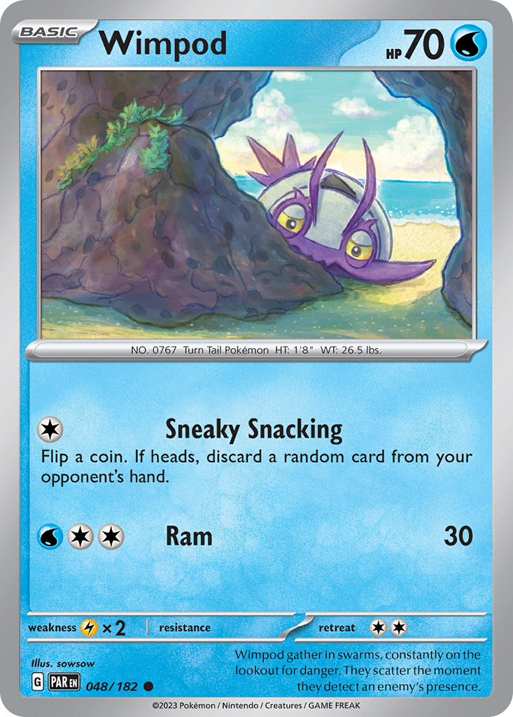Wimpod 48/182 — English Pokémon Paradox Rift (2023)