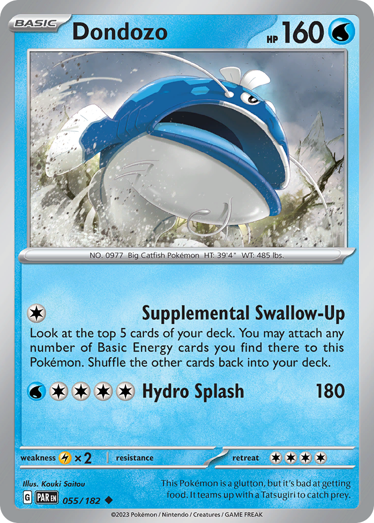 Dondozo 55/182 — English Pokémon Paradox Rift (2023)