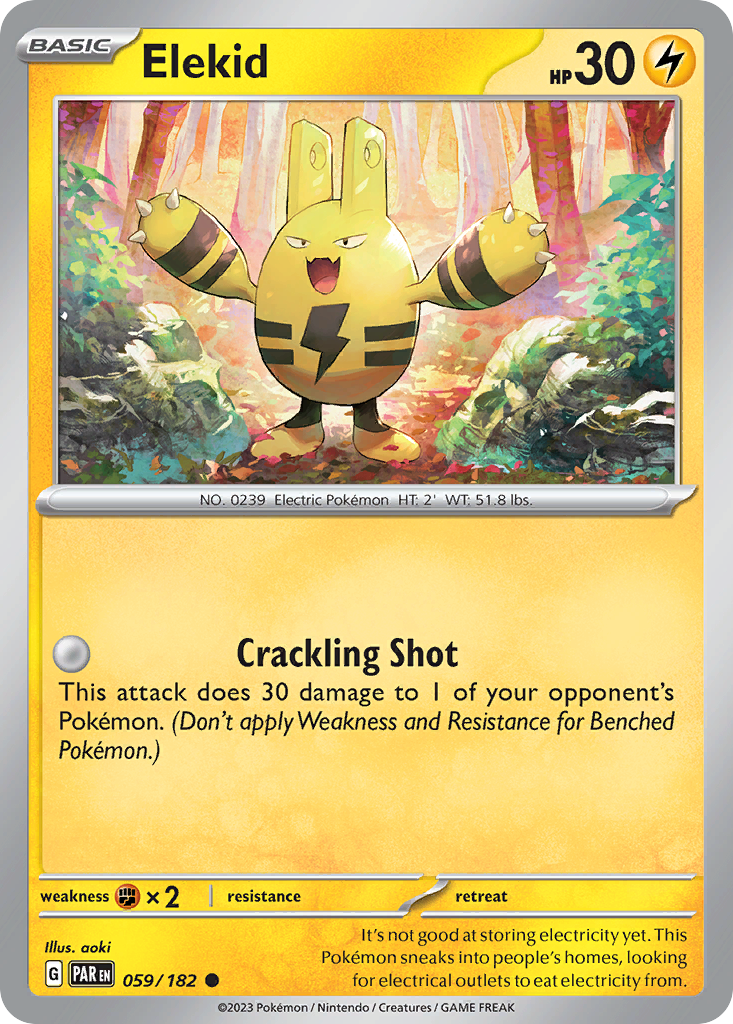 Elekid 59/182 — English Pokémon Paradox Rift (2023)
