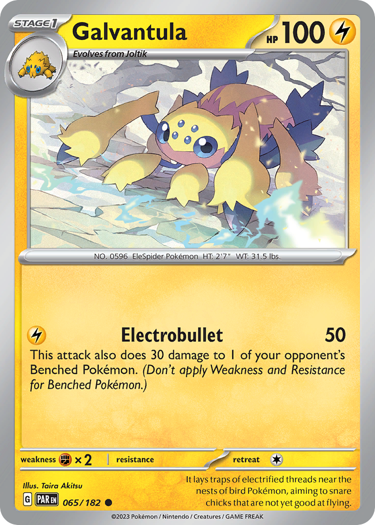 Galvantula 65/182 — English Pokémon Paradox Rift (2023)