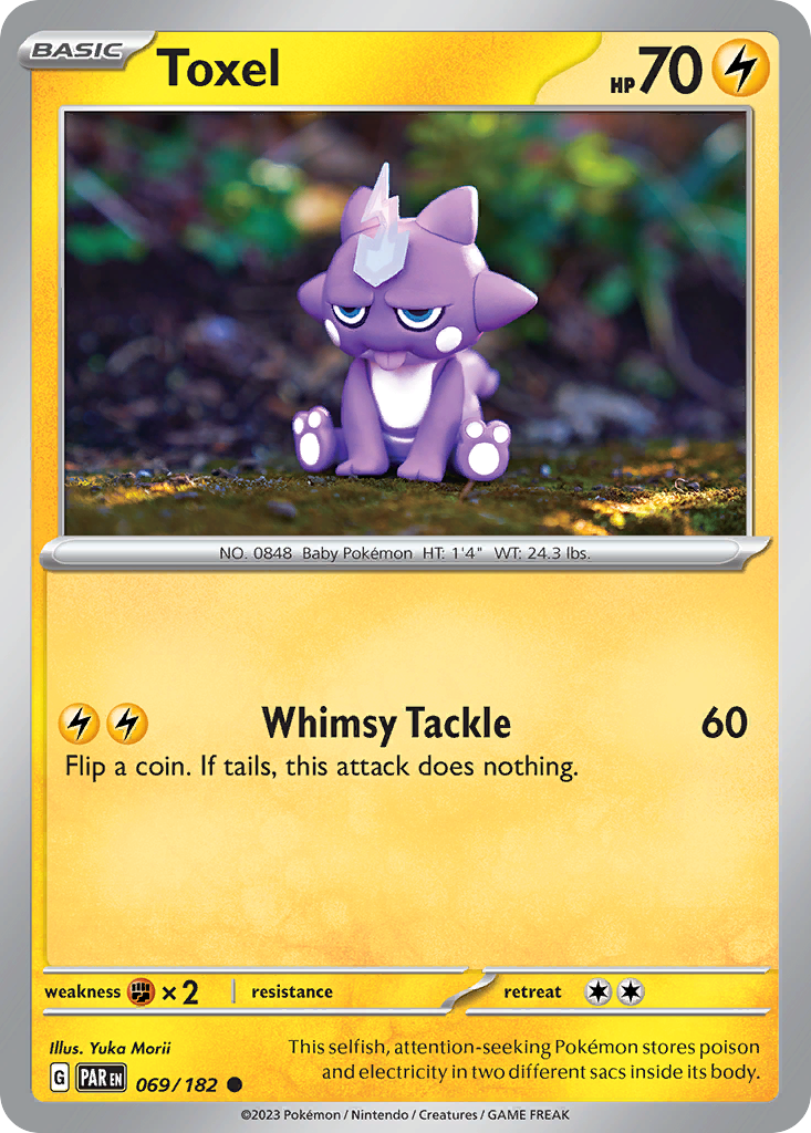 Toxel 69/182 — English Pokémon Paradox Rift (2023)
