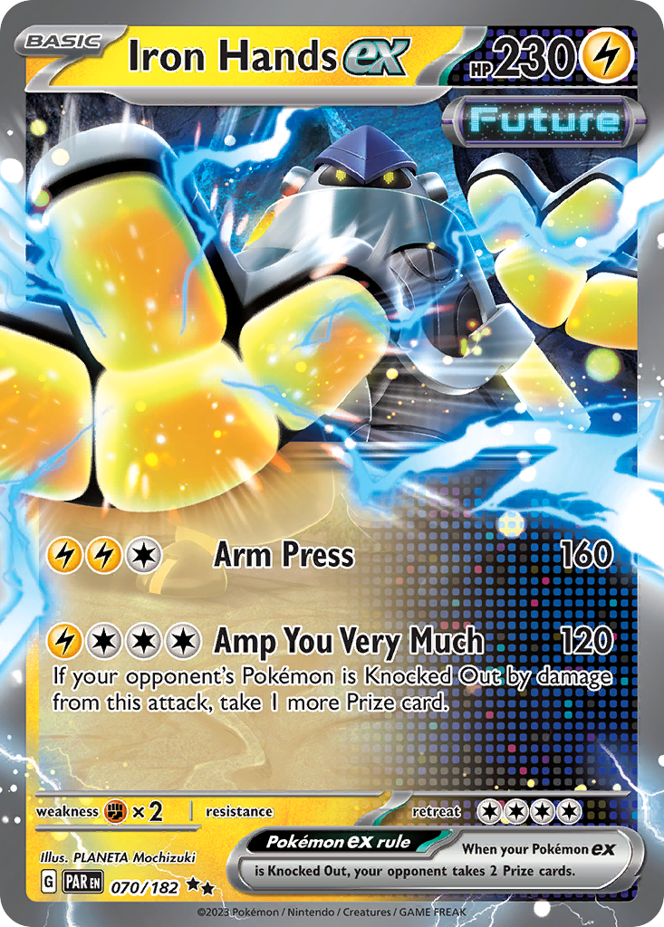 Iron Hands ex 70/182 — English Pokémon Paradox Rift (2023)
