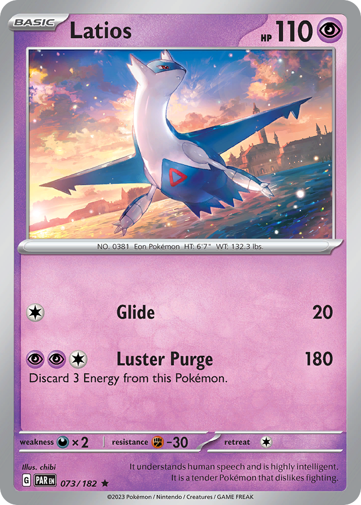 Latios 73/182 — English Pokémon Paradox Rift (2023)