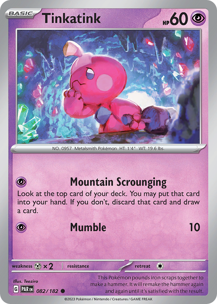 Tinkatink 82/182 — English Pokémon Paradox Rift (2023)