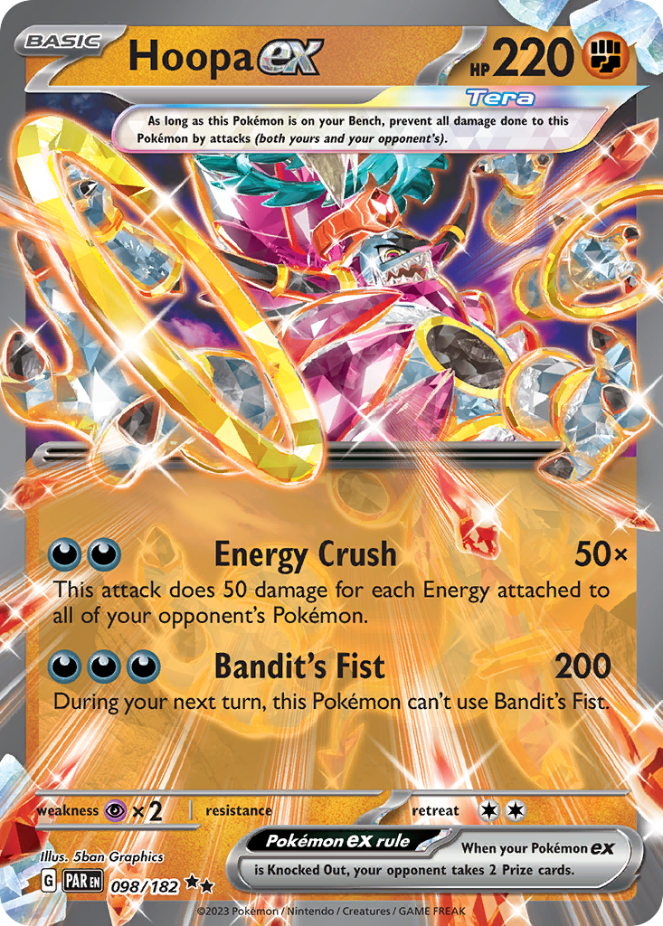 Hoopa ex 98/182 — English Pokémon Paradox Rift (2023)