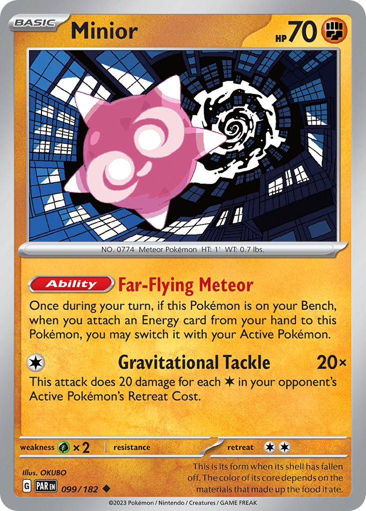 Minior 99/182 — English Pokémon Paradox Rift (2023)