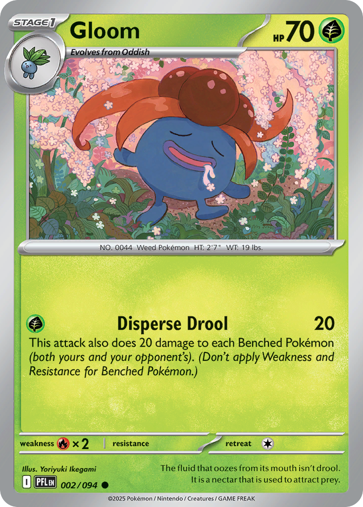 Gloom 2/94 — English Pokémon Phantasmal Flames (2025)