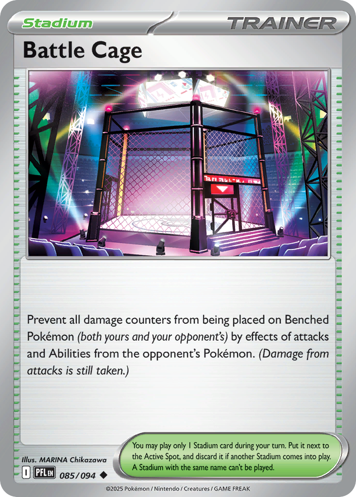 Battle Cage 85/94 — English Pokémon Phantasmal Flames (2025)