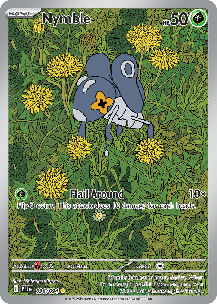 Nymble 96/94 — English Pokémon Phantasmal Flames (2025)