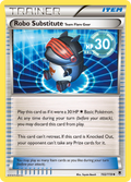 Robo Substitute Team Flare Gear 102/119 English Pokémon card from Phantom Forces (2014)