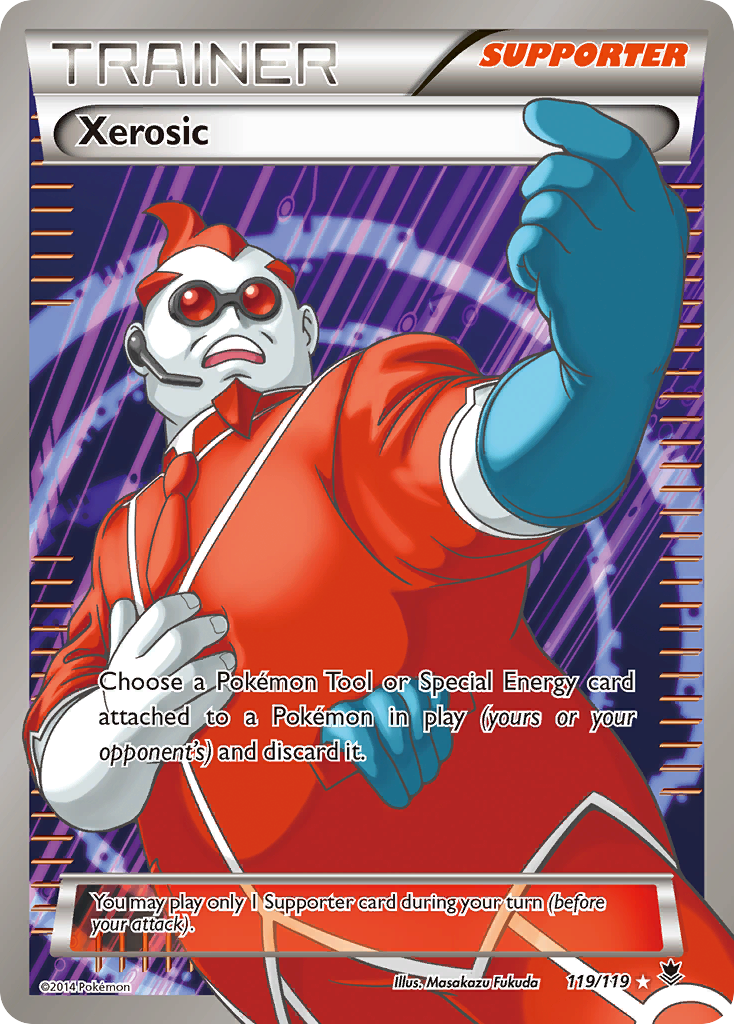 Xerosic 119/119 English Pokémon card from Phantom Forces (2014)