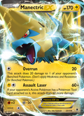 Manectric-EX 23/119 English Pokémon card from Phantom Forces (2014)