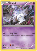 Litwick 41/119 English Pokémon card from Phantom Forces (2014)