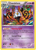Chandelure 43/119 English Pokémon card from Phantom Forces (2014)