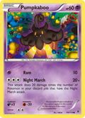 Pumpkaboo 44/119 English Pokémon card from Phantom Forces (2014)