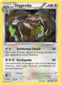 Diggersby 88/119 English Pokémon card from Phantom Forces (2014)