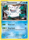 Abomasnow 26/101 Pokémon card from Plasma Blast (2013), English Uncommon