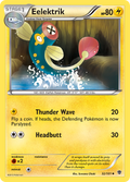Eelektrik 32/101 Pokémon card from Plasma Blast (2013), English Uncommon