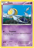 Uxie 36/101 Pokémon card from Plasma Blast (2013), English Rare