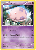 Munna 39/101 Pokémon card from Plasma Blast (2013), English Common