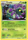 Cradily 4/101 Pokémon card from Plasma Blast (2013), English Rare