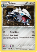 Lairon 58/101 Pokémon card from Plasma Blast (2013), English Uncommon