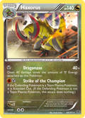 Haxorus 69/101 Pokémon card from Plasma Blast (2013), English Rare Holo