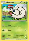 Shelmet 7/101 Pokémon card from Plasma Blast (2013), English Common