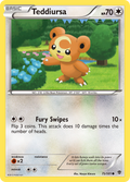 Teddiursa 75/101 Pokémon card from Plasma Blast (2013), English Common