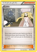 Caitlin 78/101 Pokémon card from Plasma Blast (2013), English Uncommon