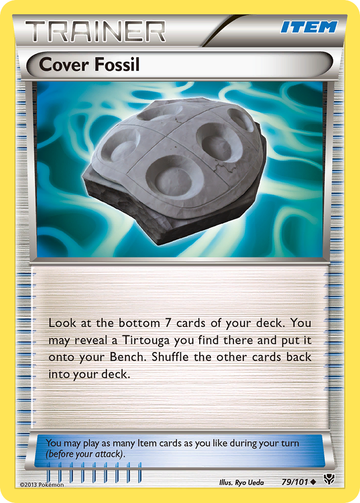 Cover Fossil 79/101 Pokémon card from Plasma Blast (2013), English Uncommon