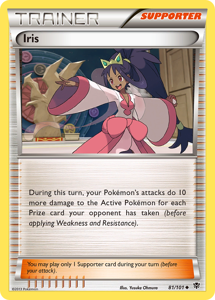 Iris 81/101 Pokémon card from Plasma Blast (2013), English Uncommon