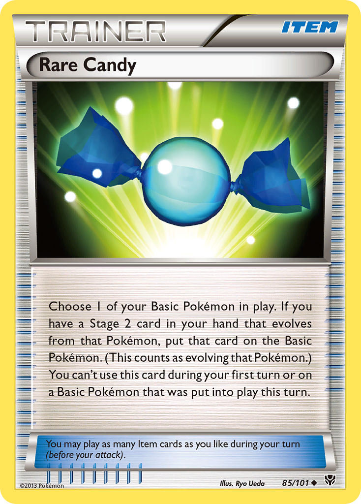 Rare Candy 85/101 Pokémon card from Plasma Blast (2013), English Uncommon