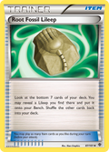 Root Fossil Lileep 87/101 Pokémon card from Plasma Blast (2013), English Uncommon