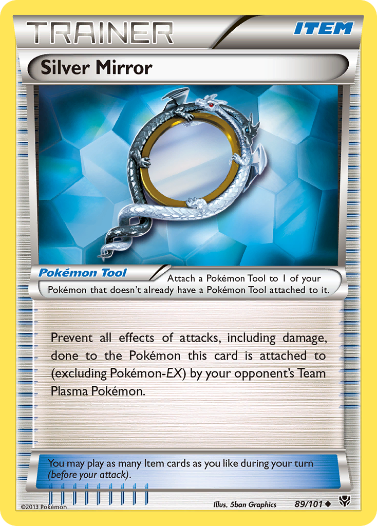 Silver Mirror 89/101 Pokémon card from Plasma Blast (2013), English Uncommon